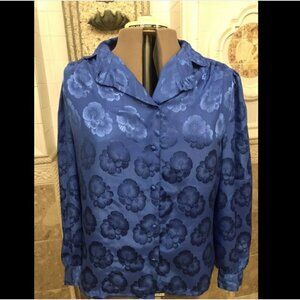 JOSEPHINE. Blouse Bust 50". Button Up. Long Sleeves with Covered Buttons. B11